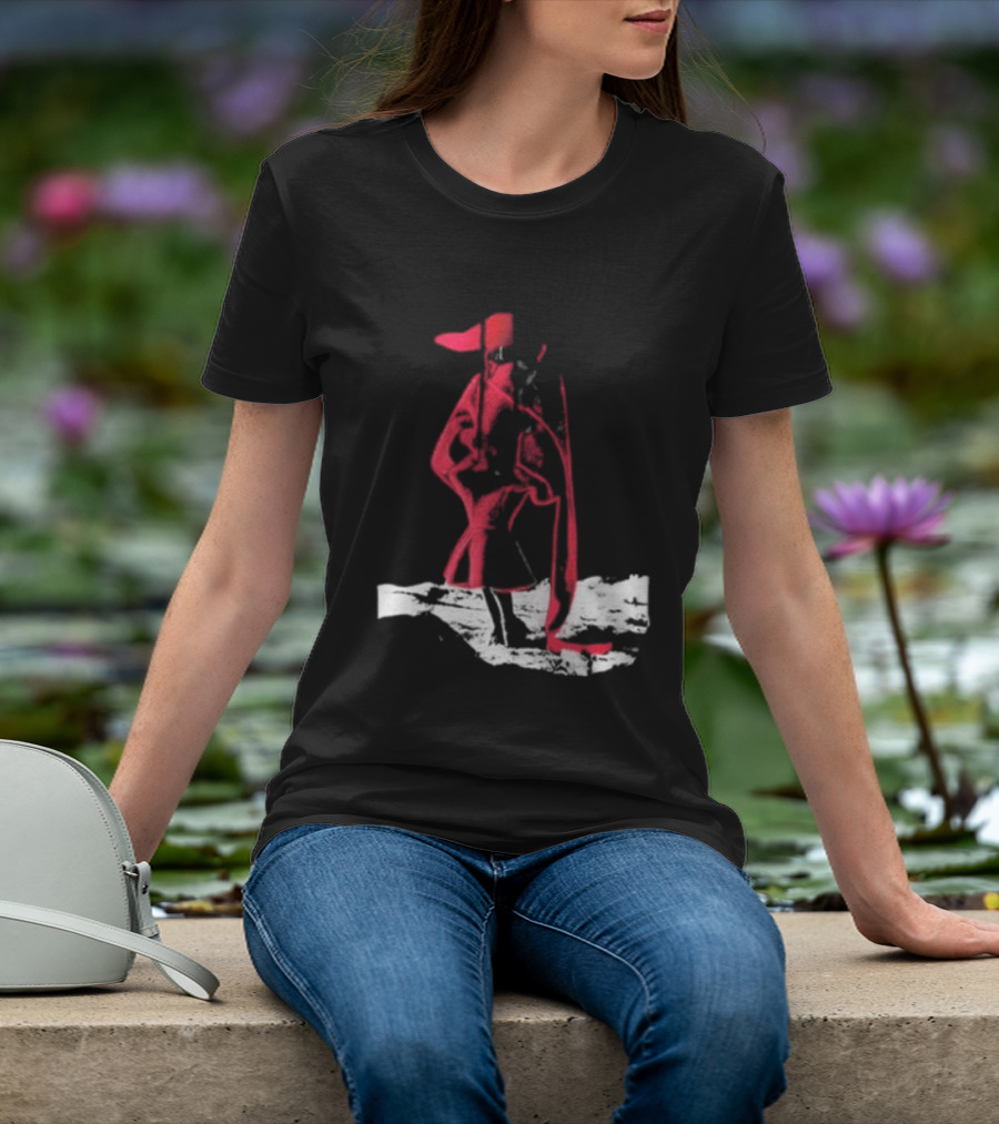 Adelaxo Adela Abstract Red Figure T-Shirt