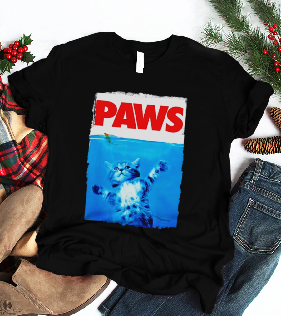 Jaws Universal Steven Spielberg Amblin Entertainment Paws Kitten Mouse T-Shirt