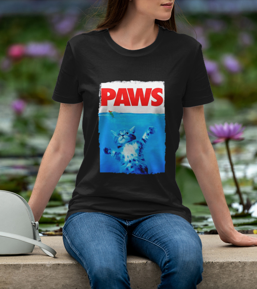 Jaws Universal Steven Spielberg Amblin Entertainment Paws Kitten Mouse T-Shirt