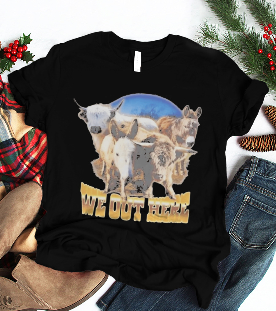 Jelly Roll We Out Here Western Animals Scene T-Shirt