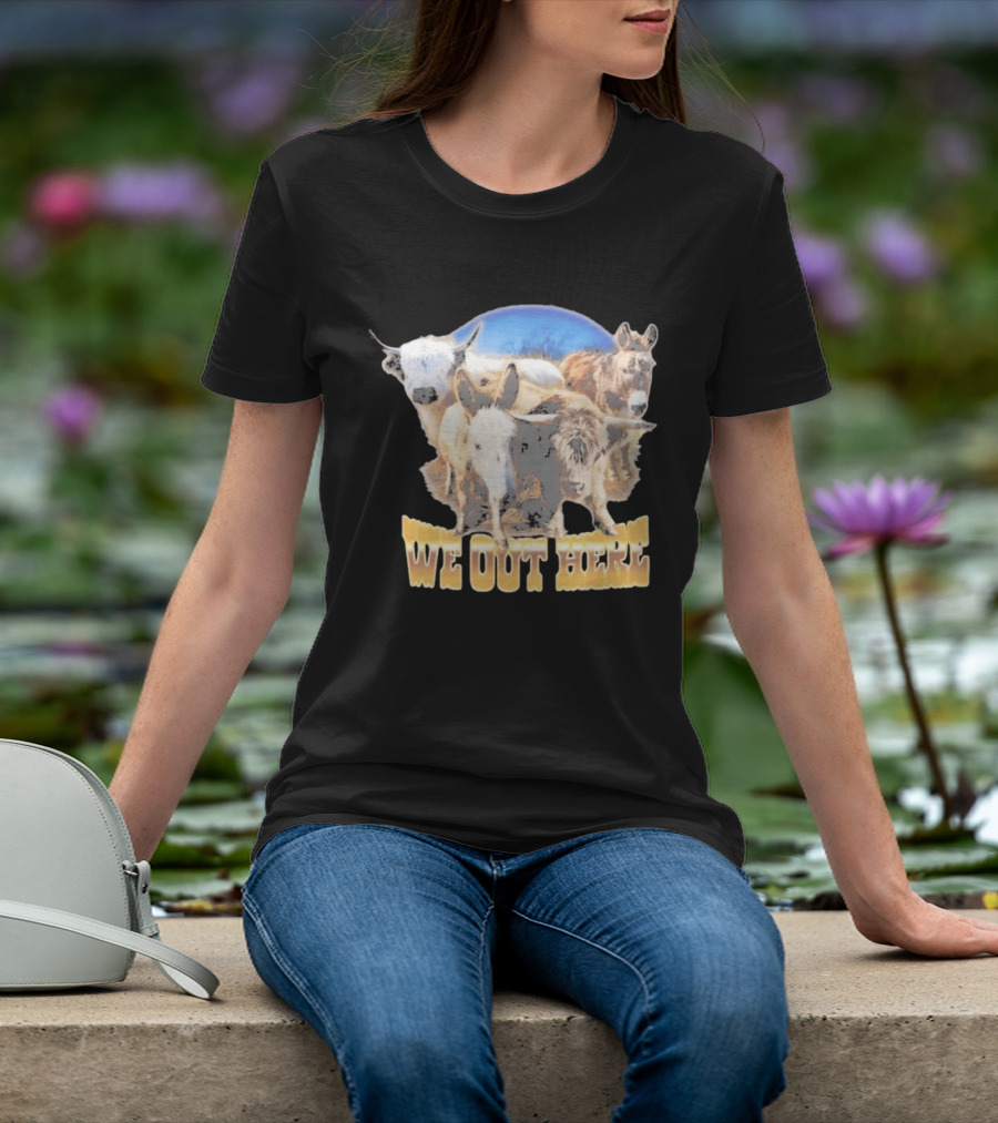 Jelly Roll We Out Here Western Animals Scene T-Shirt