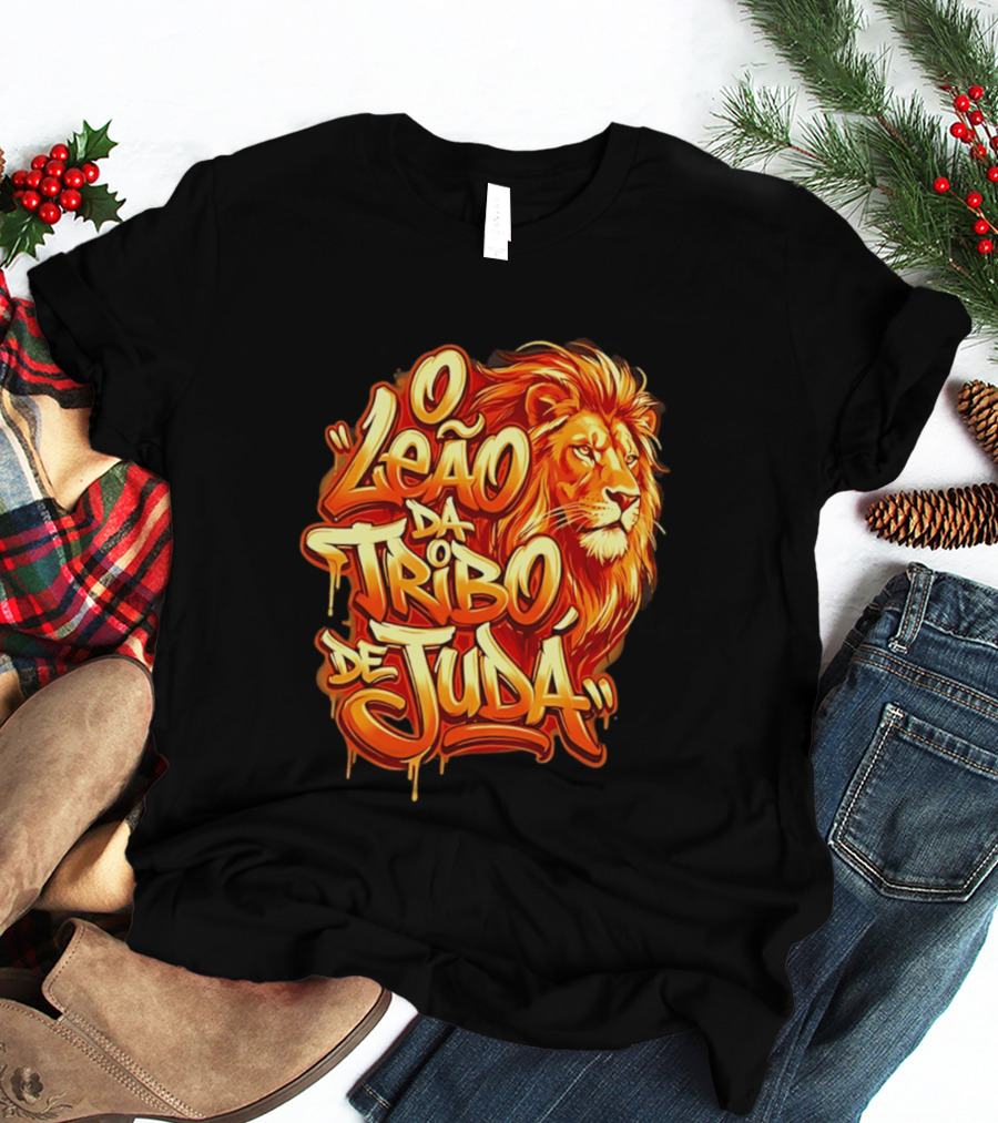 O Leão Da Tribo De Judá Lion T-Shirt
