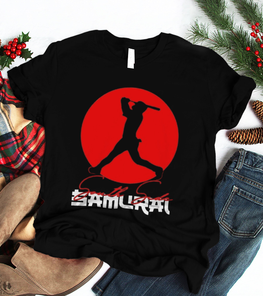 Samurai Baseball Stride Dark Red Circle Sōru Geki T-Shirt
