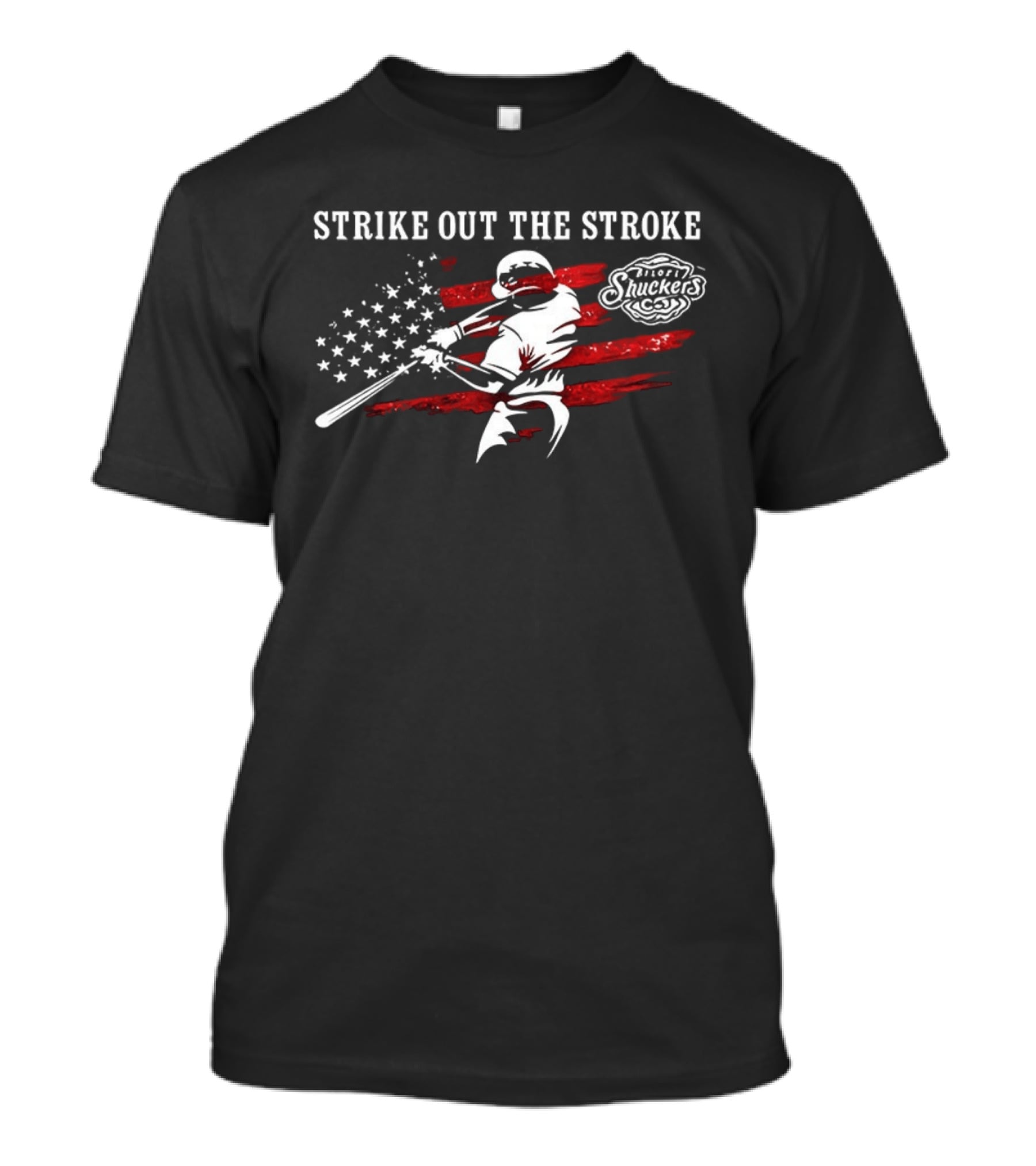 Biloxi Shuckers Strike Out The Stroke Twofer Tuesday 2026 Baseball Event T-Shirt