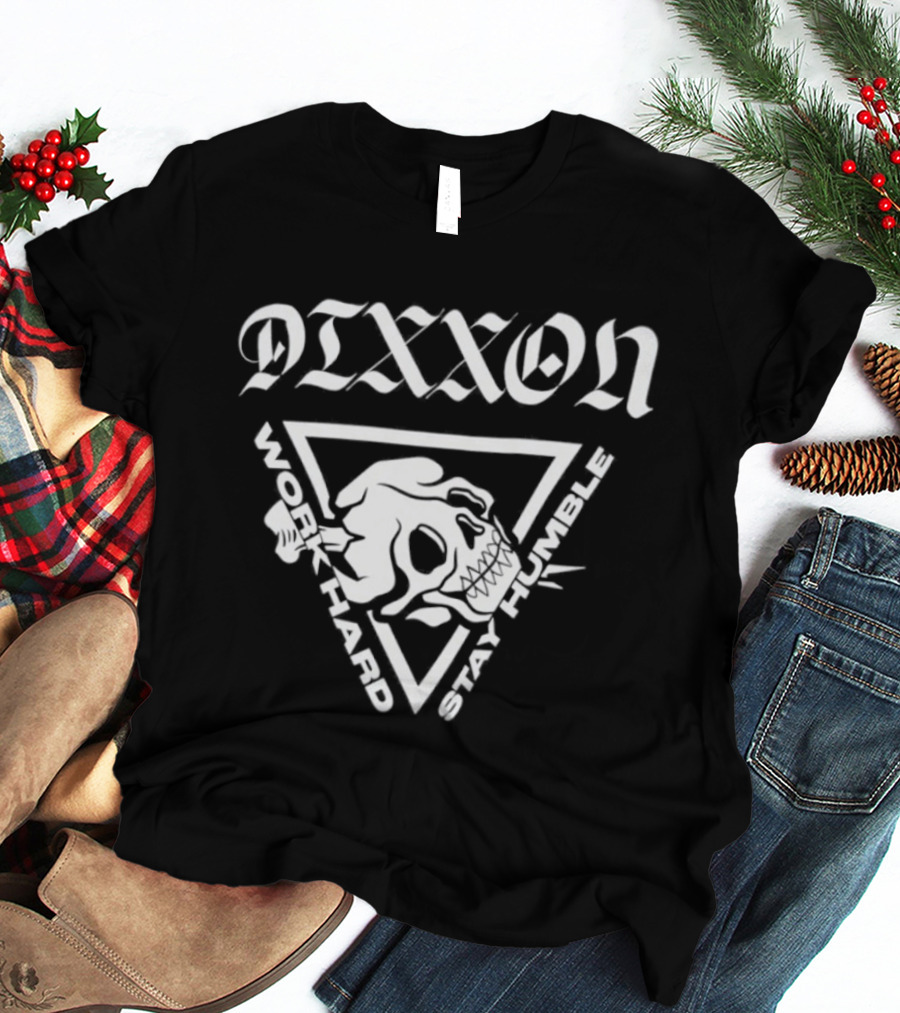 Dixxon Work Hard Stay Humble Skeleton Motorcycle T-Shirt