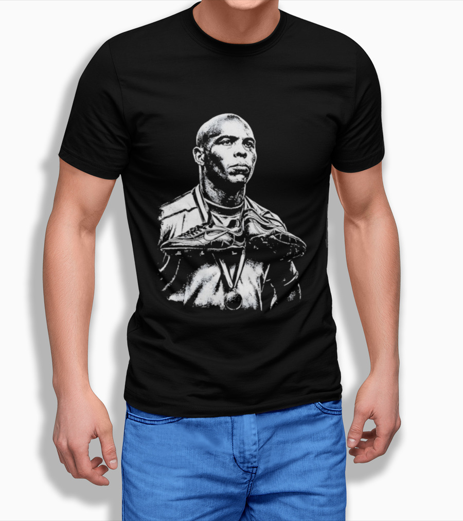 Ronaldo Fenomeno Nike Soccer Cleats Golden Medal Iconic Image T-Shirt
