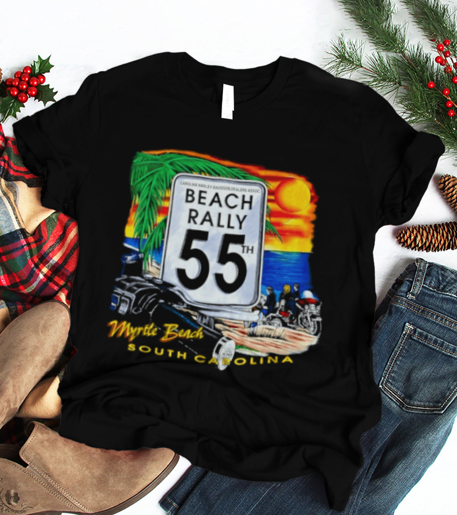 Carolina Harley Davidson Dealers Assoc Beach Rally 55th Myrtle Beach South Carolina T-Shirt