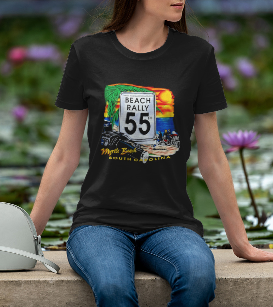 Carolina Harley Davidson Dealers Assoc Beach Rally 55th Myrtle Beach South Carolina T-Shirt