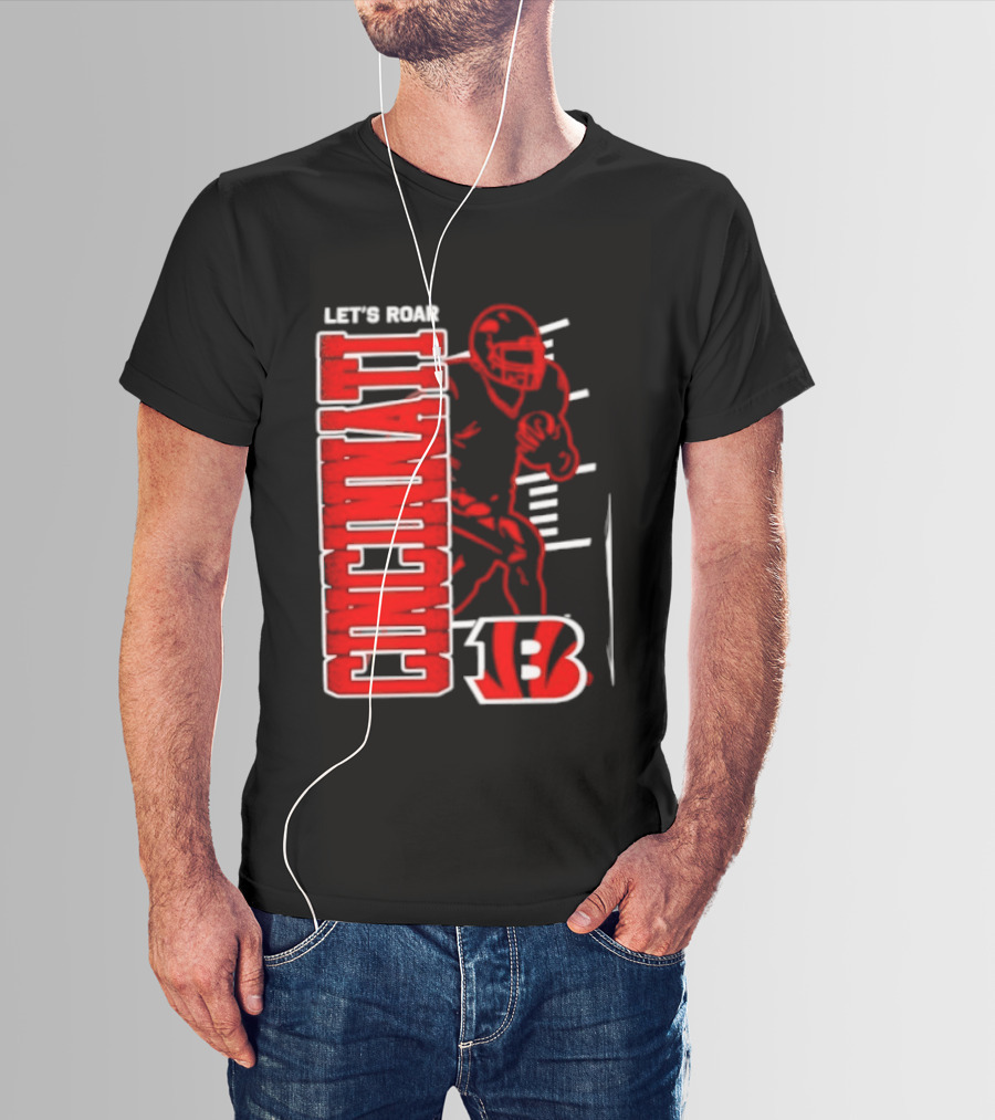 Cincinnati Bengals Football Let's Roar 13 T-Shirt