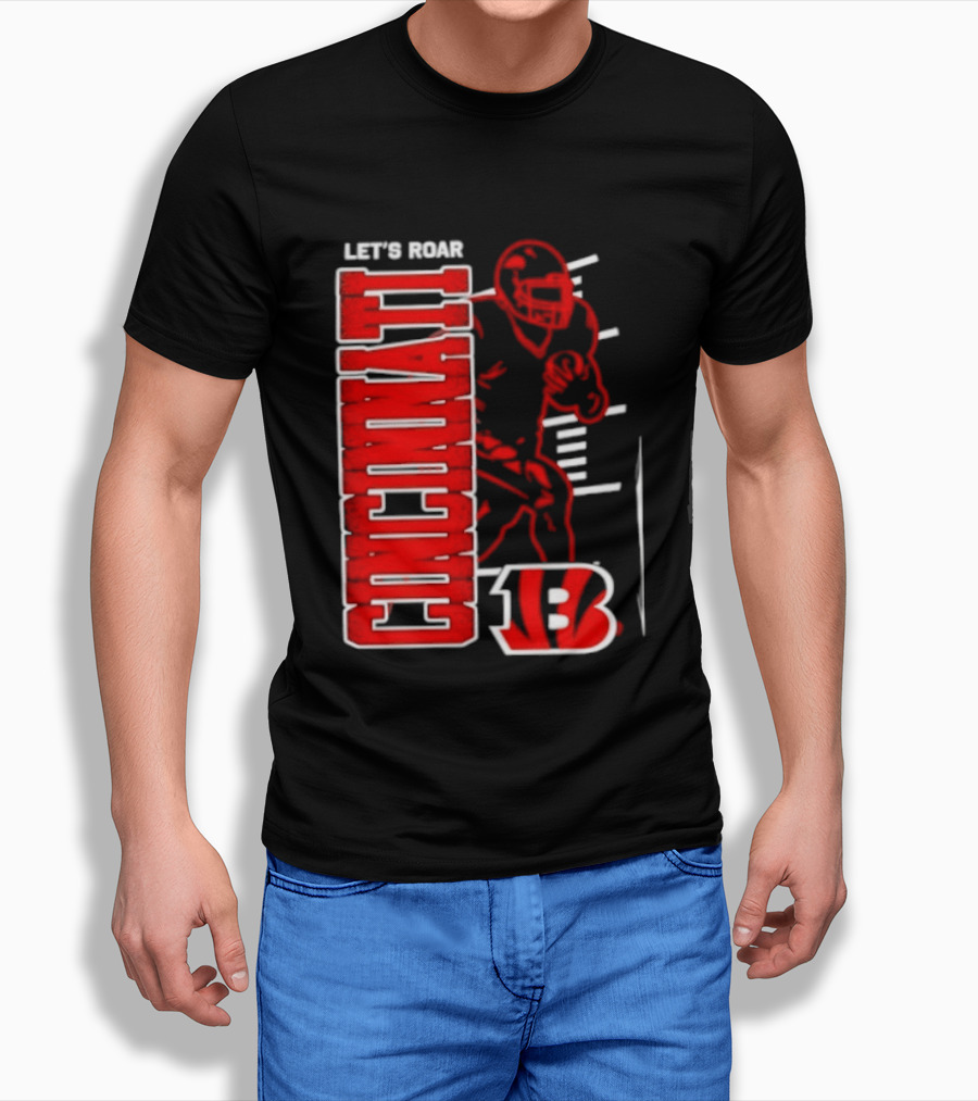 Cincinnati Bengals Football Let's Roar 13 T-Shirt