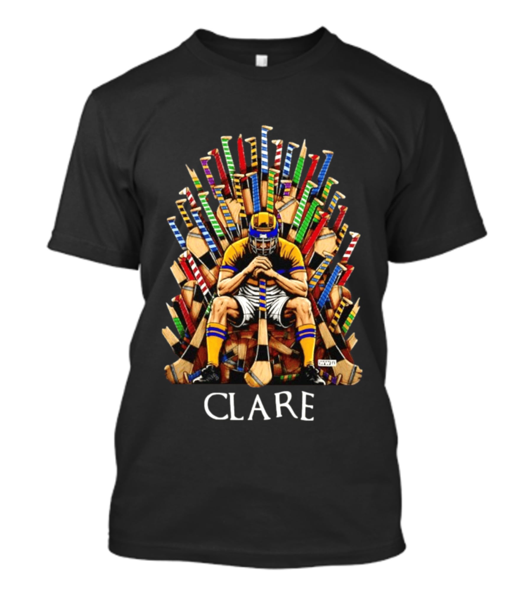 Clare Hurler Seated On Hurley Throne Inspired By Iconic TV Game Series T-Shirt