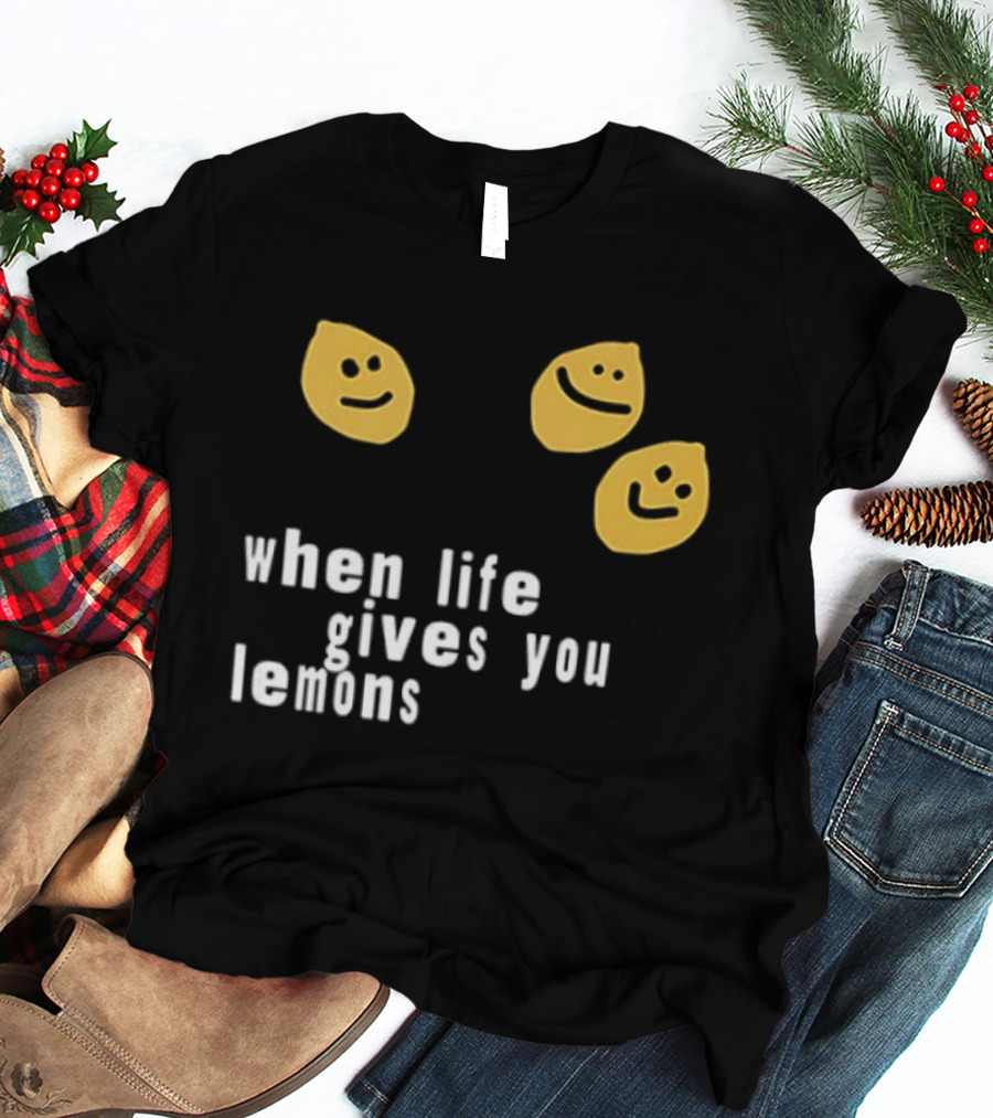 Jesus Lemonade When Life Gives You Lemons Smiley Faces T-Shirt