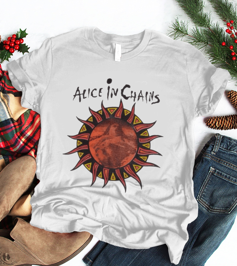 Alice In Chains Sun Graphic Lollapalooza 1993 Promo T-Shirt