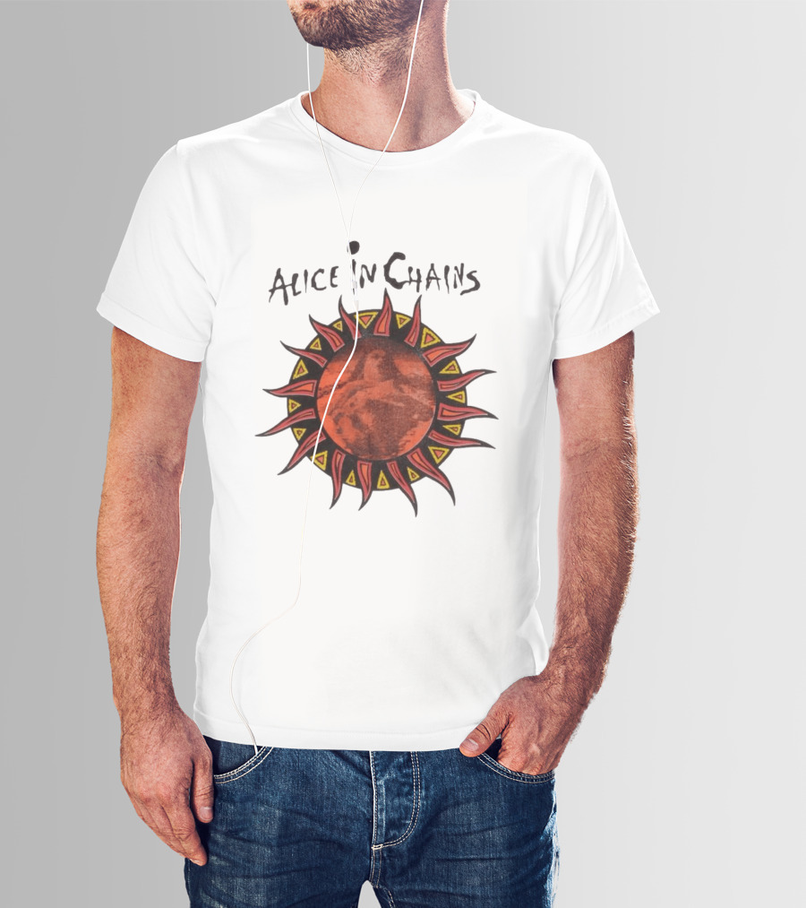 Alice In Chains Sun Graphic Lollapalooza 1993 Promo T-Shirt