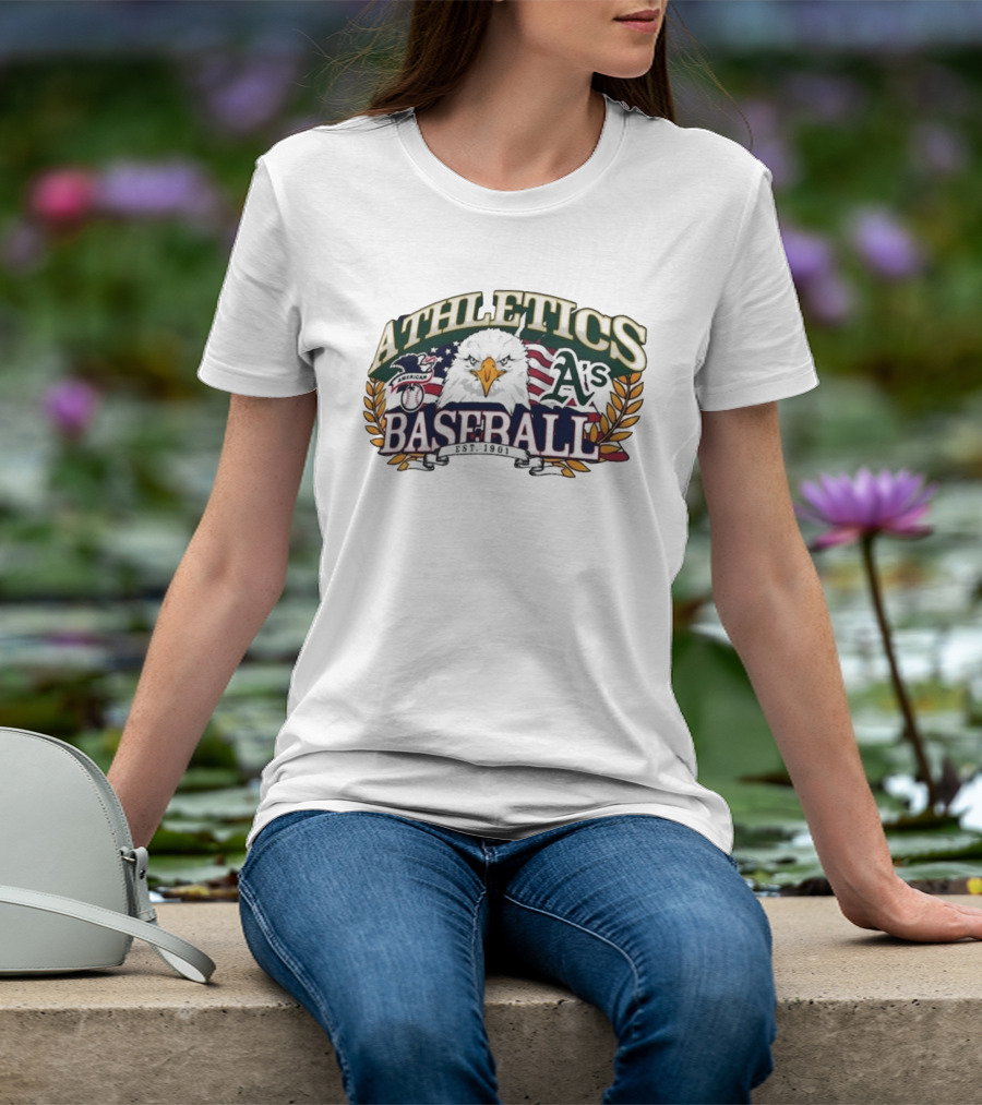 Athletics A's American Eagle Baseball EST 1901 T-Shirt