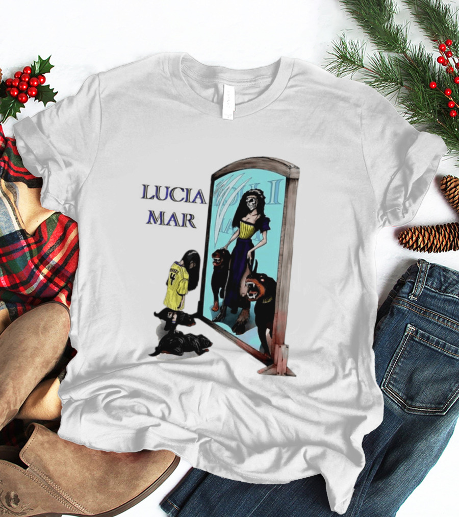 Dungeon Crawler Carl Lucia Mar Mirror Reflection With Dogs T-Shirt