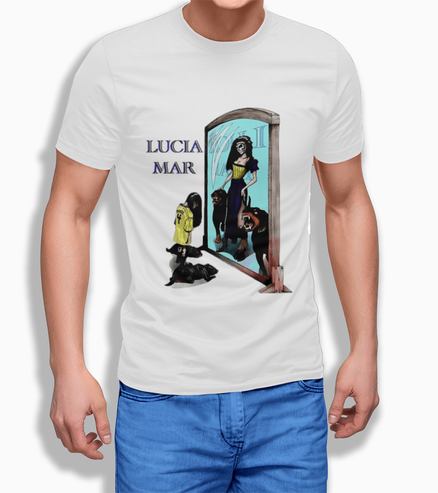 Dungeon Crawler Carl Lucia Mar Mirror Reflection With Dogs T-Shirt