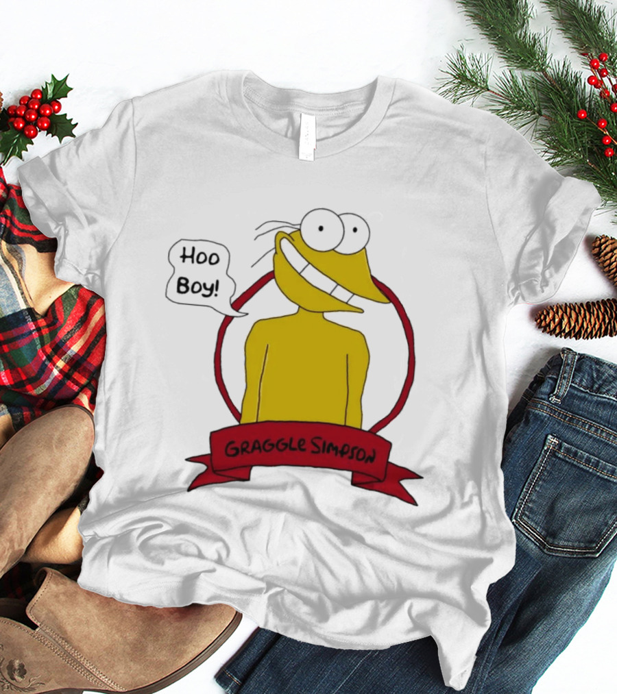 Hoo Boy Graggle Simpson Cartoon T-Shirt
