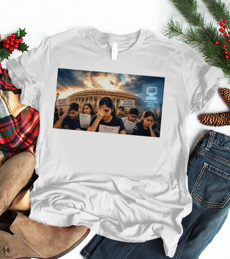 NTA Defends NEET Exam 2021 Retest Before Parliamentary Panel Amid Student Protests T-Shirt