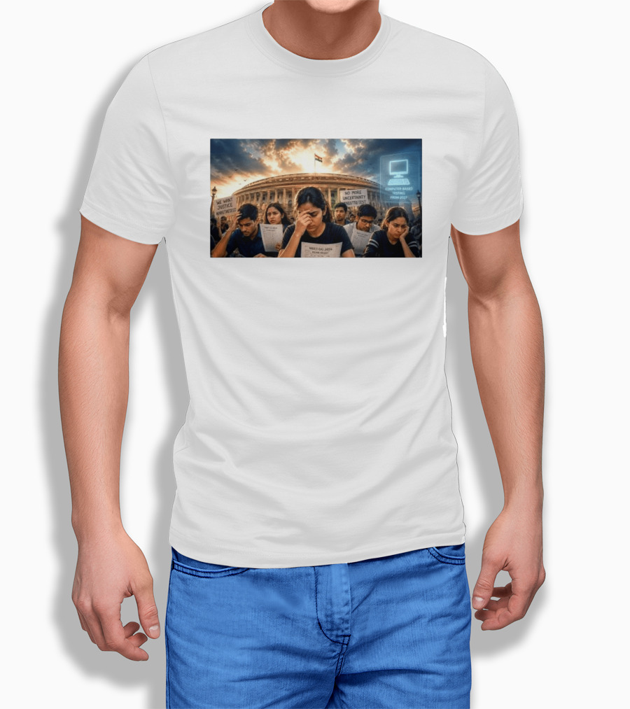 NTA Defends NEET Exam 2021 Retest Before Parliamentary Panel Amid Student Protests T-Shirt