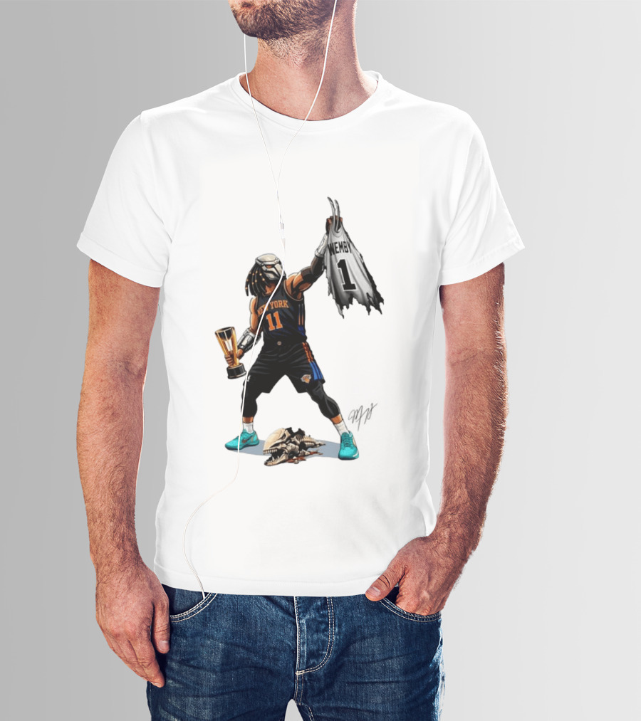 Jalen Brunson New York Knicks Wemby NBA Basketball Cartoon 11 Trophy T-Shirt
