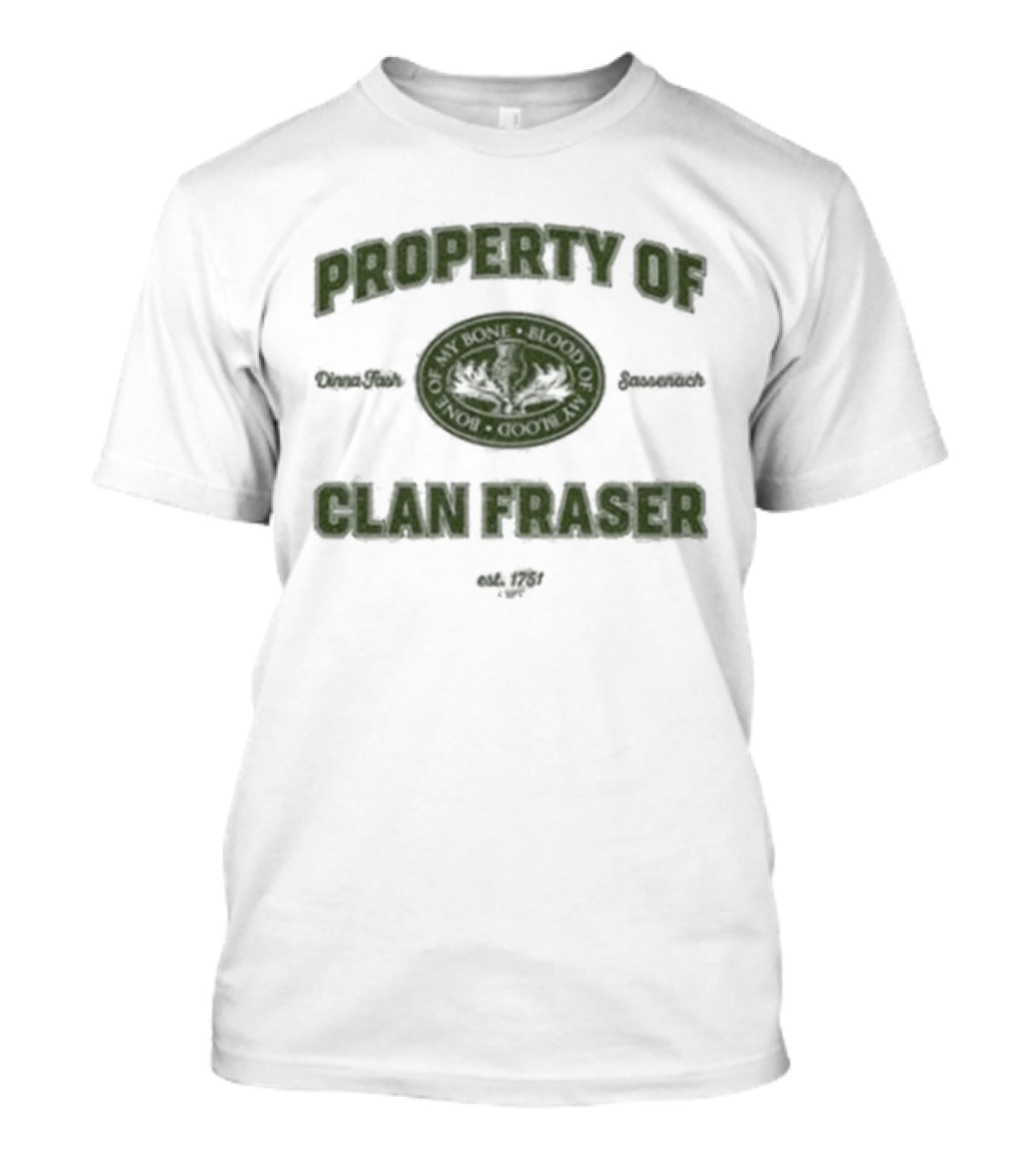 Outlander Property Of Clan Fraser Highland Scottish T-Shirt