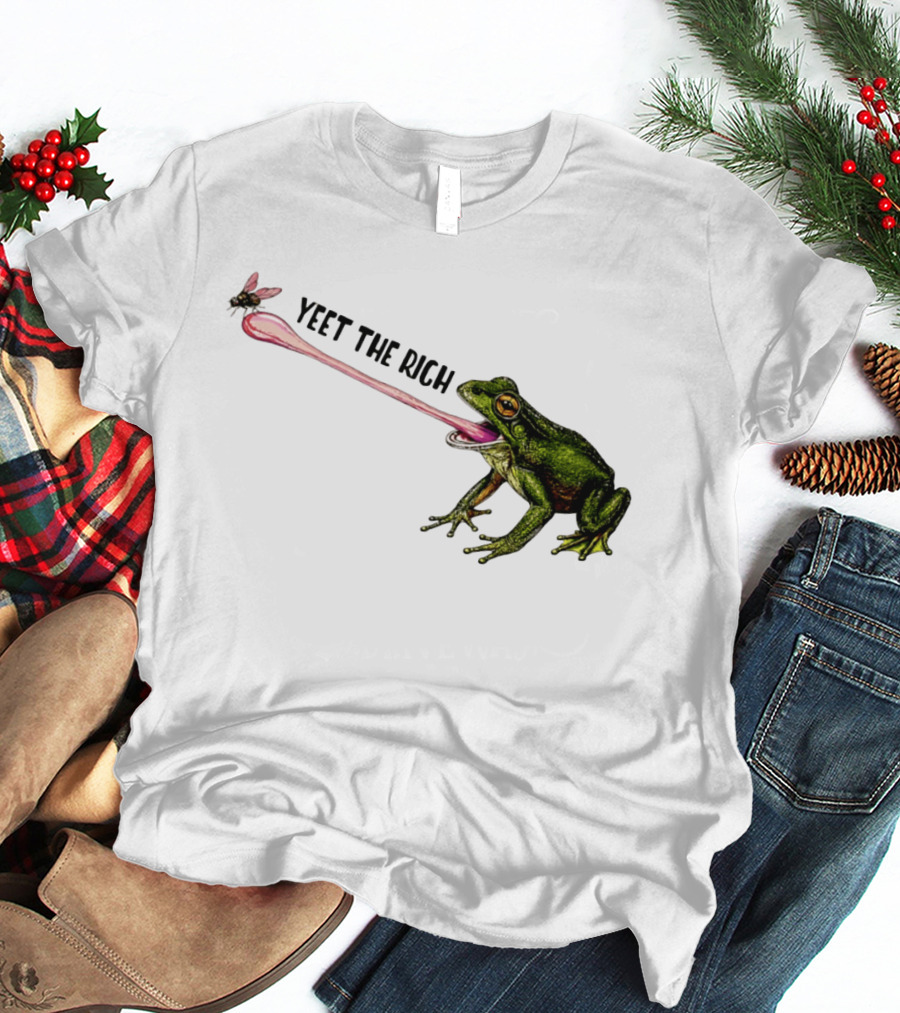 Yeet The Rich Frog With Fly Tongue Capture T-Shirt