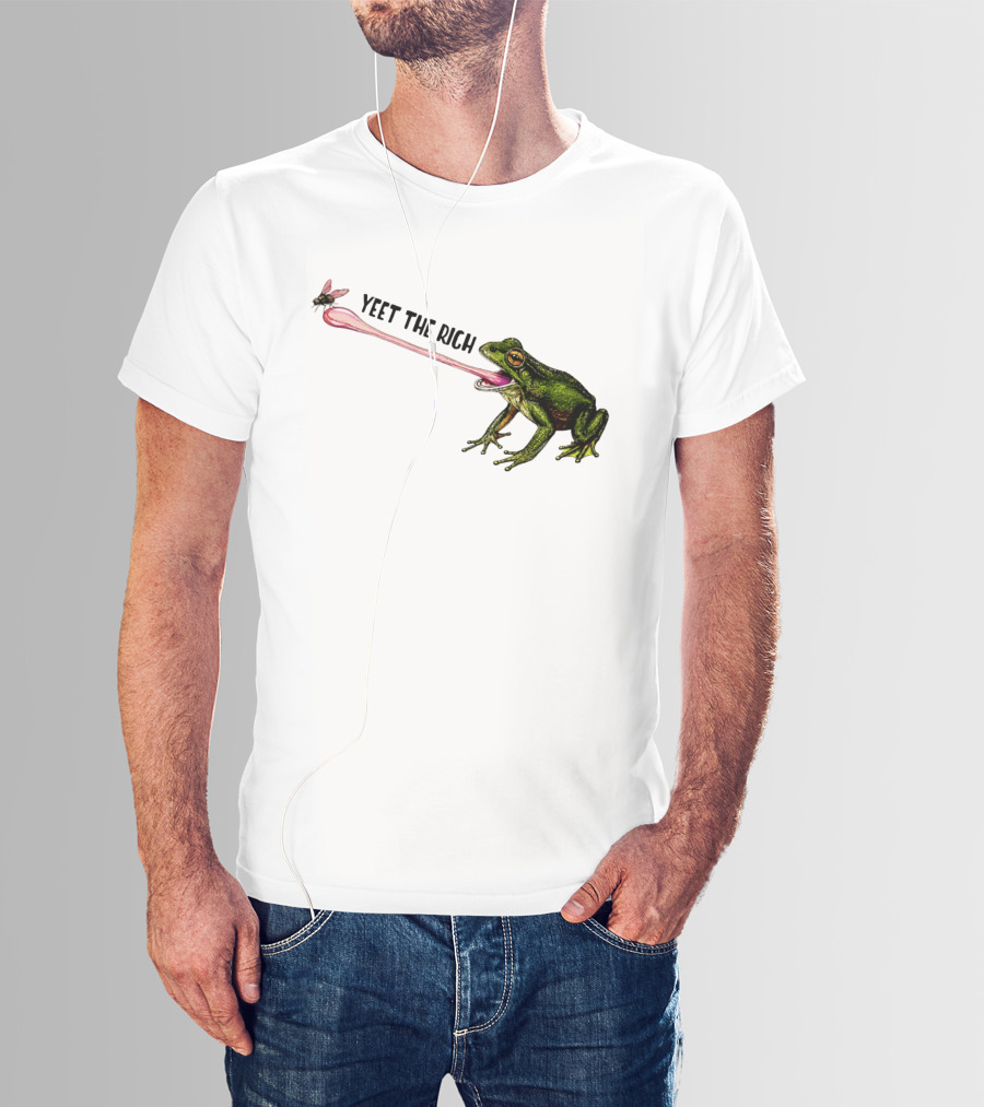 Yeet The Rich Frog With Fly Tongue Capture T-Shirt