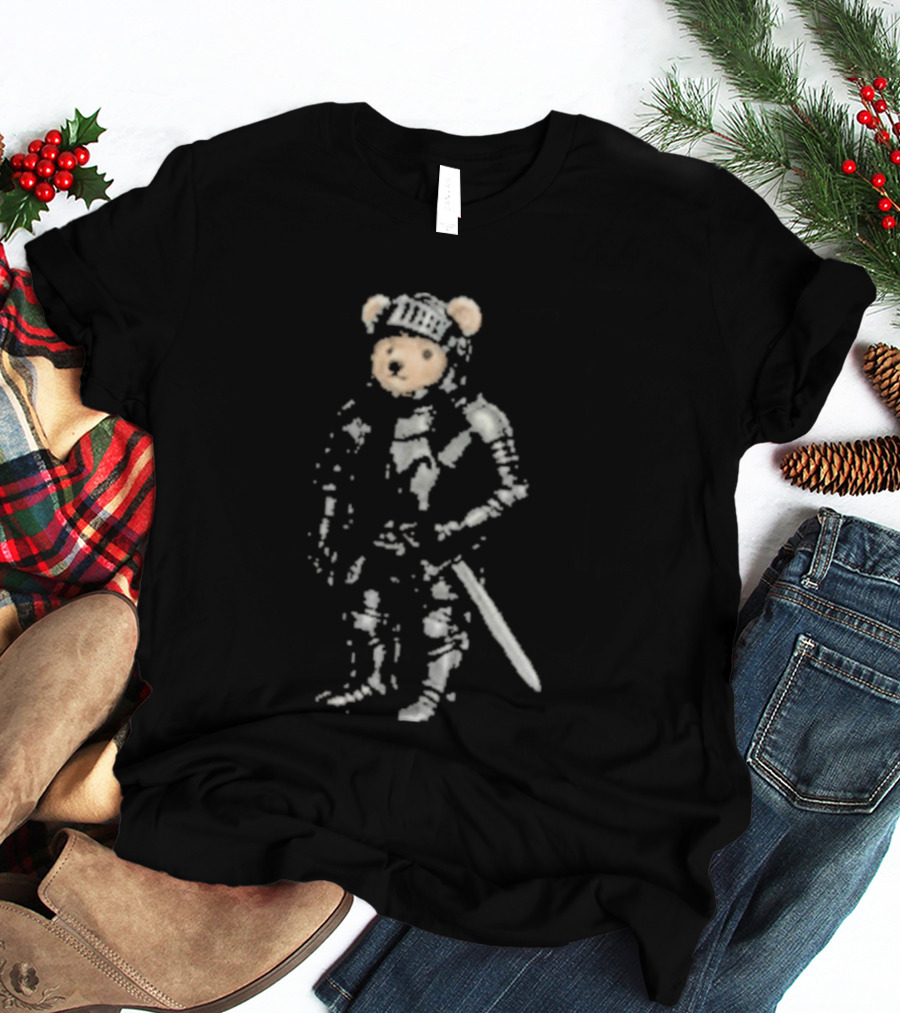 8Thwndr Armored Bear Knight With Sword T-Shirt