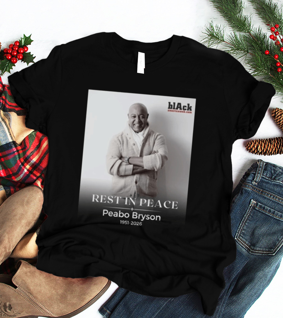 Rest In Peace Peabo Bryson 1951 2026 Black Americaweb T-Shirt