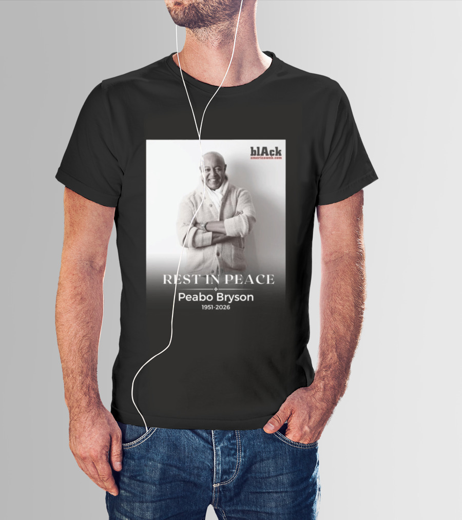 Rest In Peace Peabo Bryson 1951 2026 Black Americaweb T-Shirt
