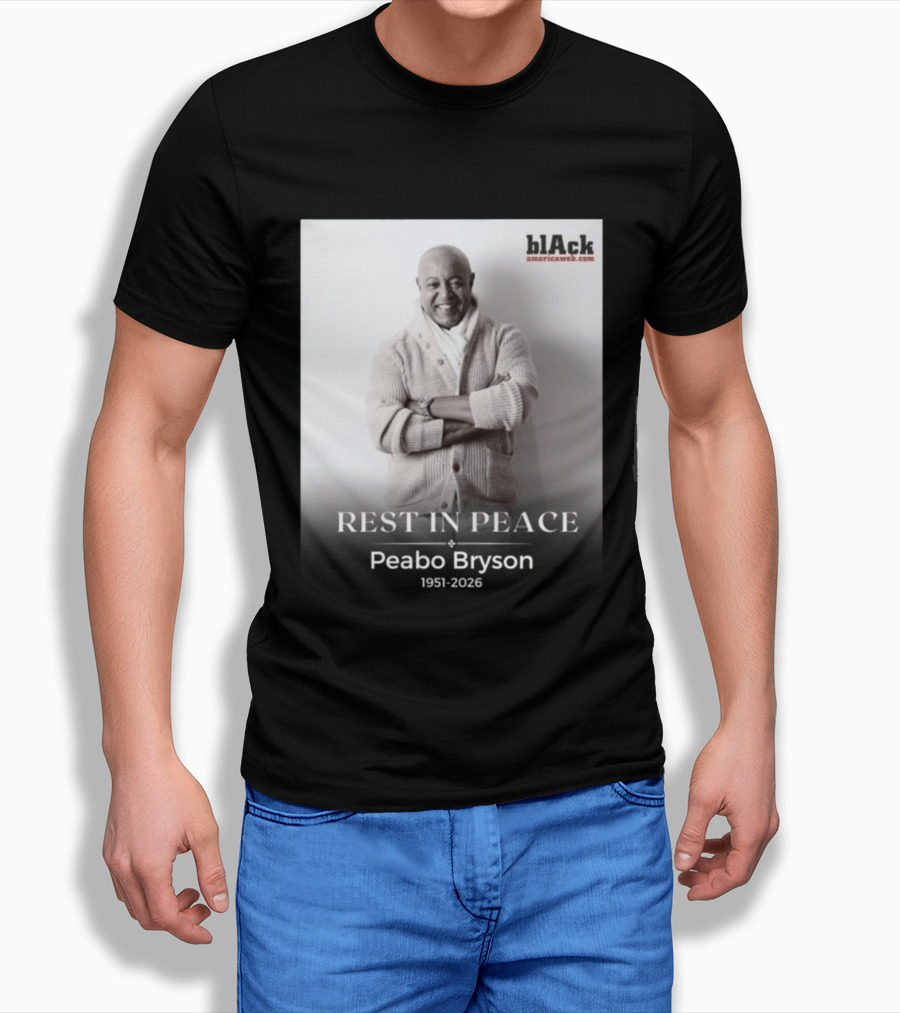 Rest In Peace Peabo Bryson 1951 2026 Black Americaweb T-Shirt