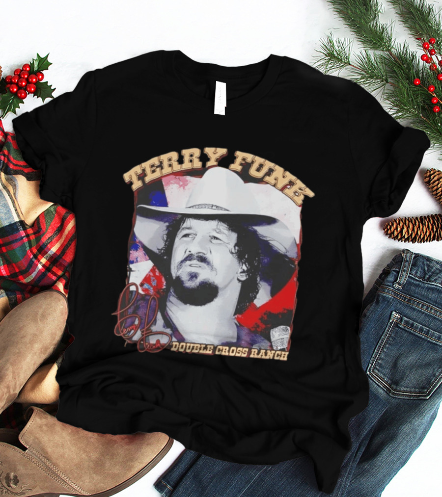 Terry Funk Double Cross Ranch WWE Cowboy T-Shirt