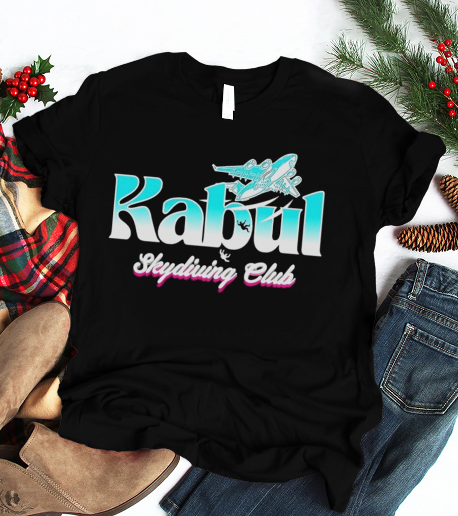 Kabul Skydiving Club Airplane Adventure T-Shirt