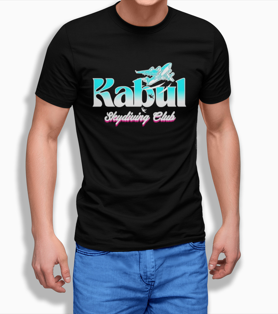 Kabul Skydiving Club Airplane Adventure T-Shirt