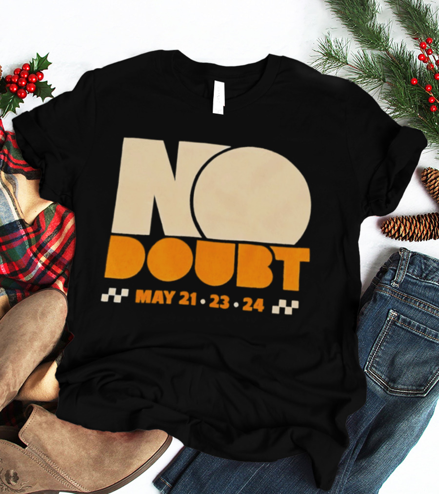 No Doubt Tour May 21 23 24 Checkered T-Shirt