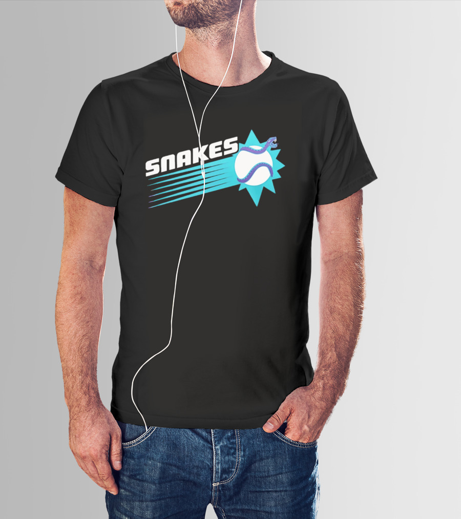 Arizona Snakes Baseball Team Serpentine T-Shirt