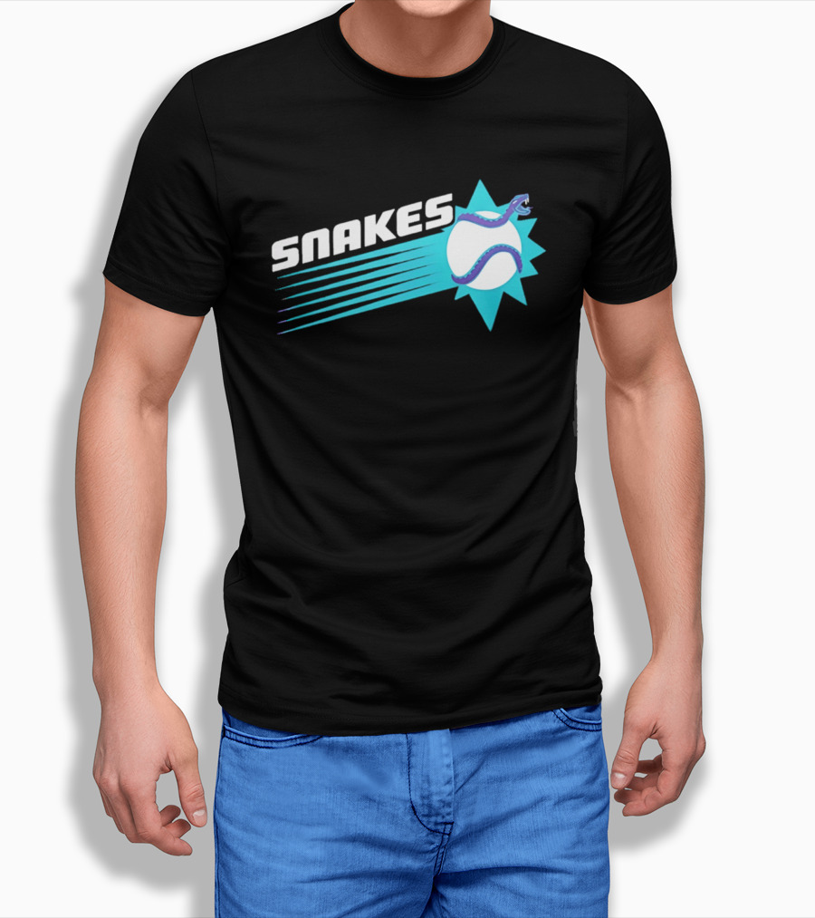 Arizona Snakes Baseball Team Serpentine T-Shirt