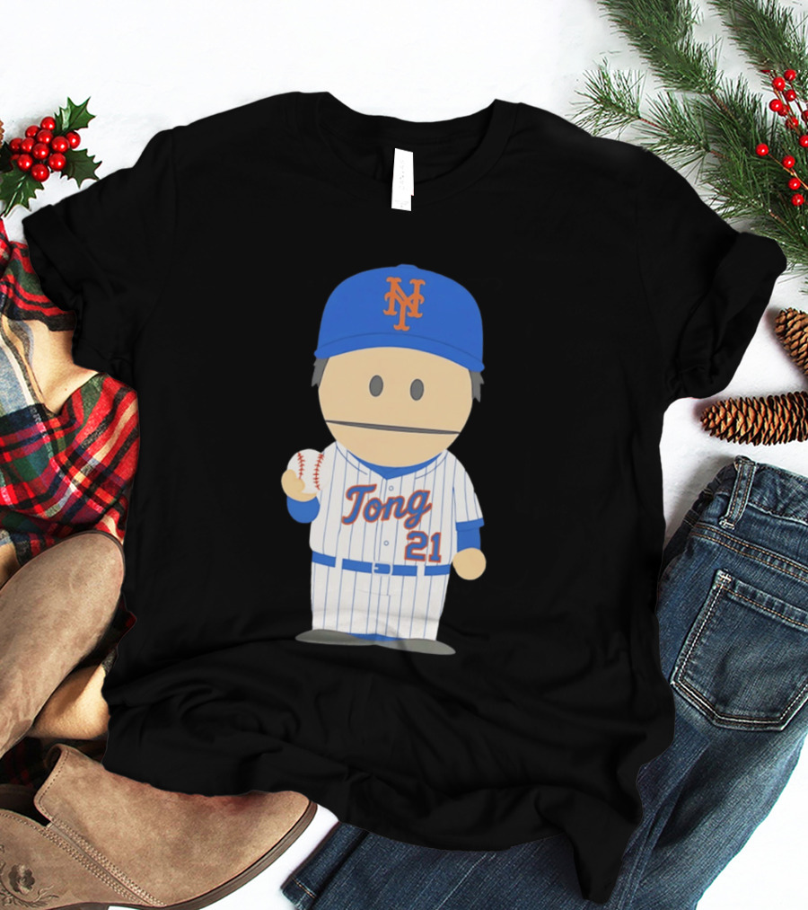New York Mets Jonah Tong Canadian Canon 21 Baseball T-Shirt