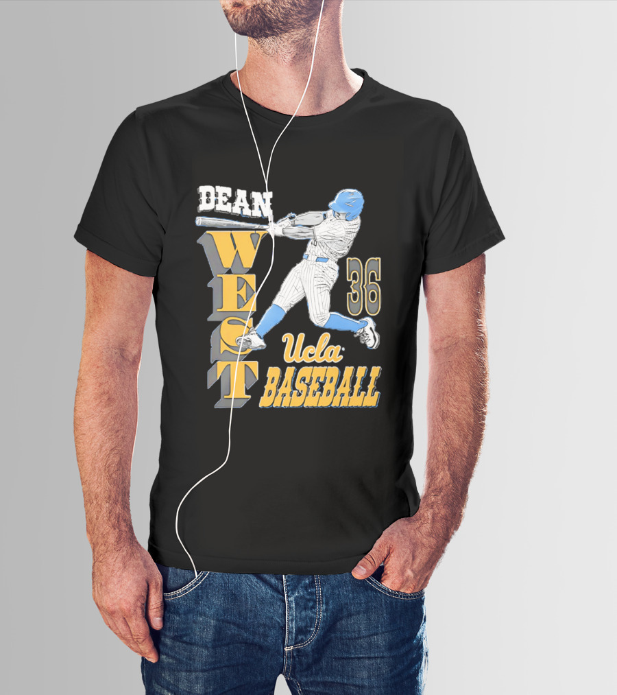 Dean West UCLA Baseball 36 NCAA T-Shirt