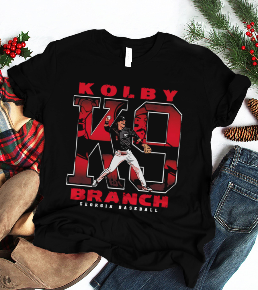 Kolby Branch K9 Georgia Baseball Player T-Shirt
