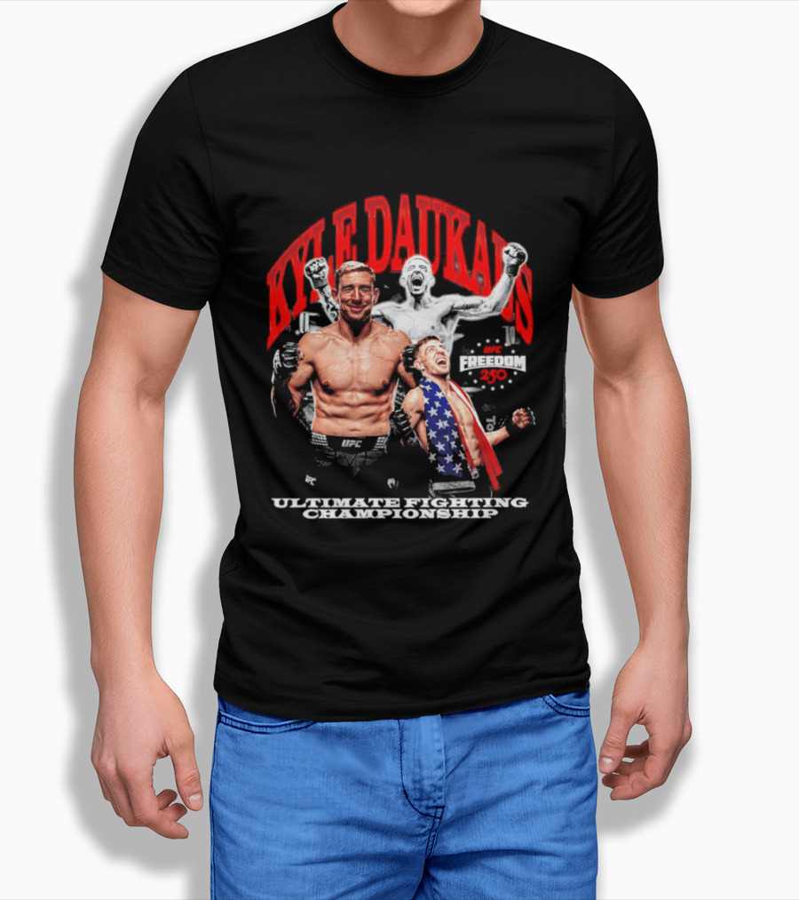 Kyle Daukaus UFC Ultimate Fighting Championship Freedom 250 T-Shirt