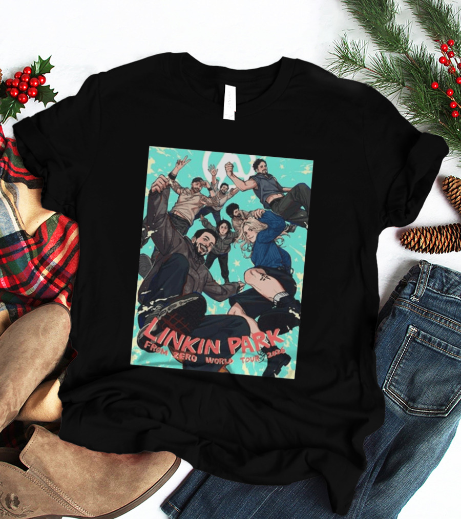 Linkin Park From Zero World Tour 2026 Munich Anime Style Concert T-Shirt