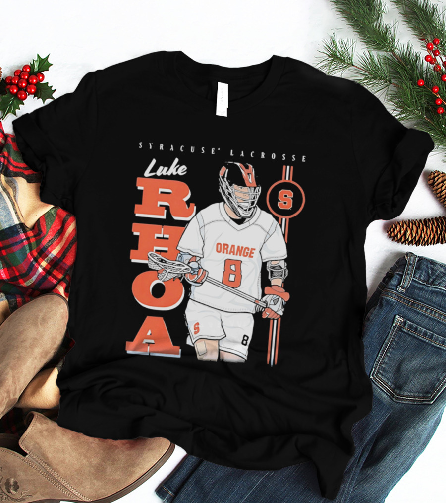 Luke Rhoa Syracuse Lacrosse Orange NCAA 8 T-Shirt