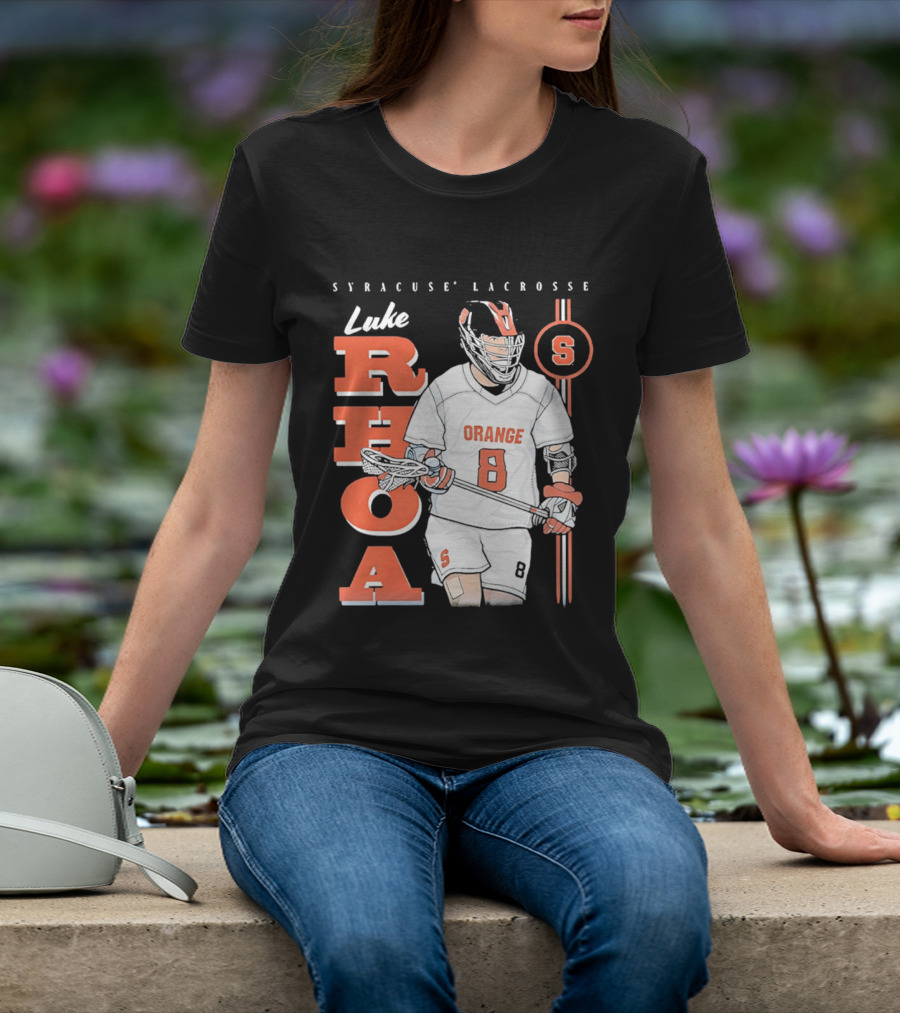 Luke Rhoa Syracuse Lacrosse Orange NCAA 8 T-Shirt