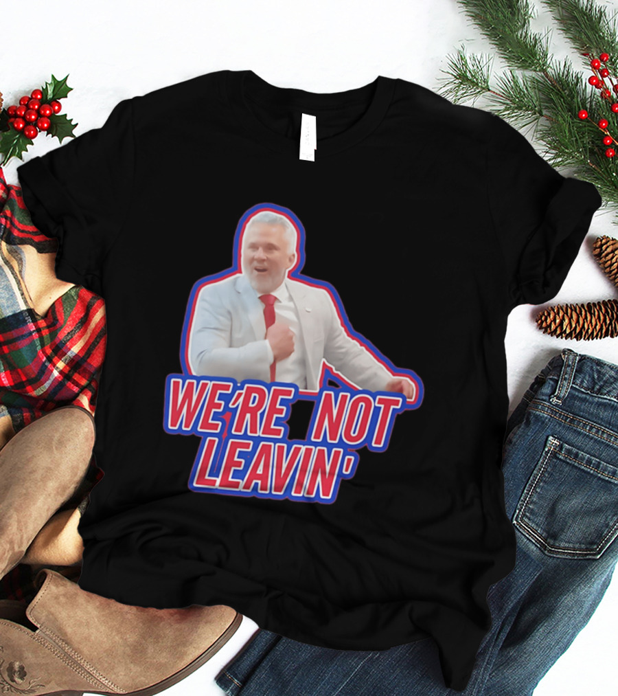 Martin St. Louis We're Not Leavin' Montreal Canadiens T-Shirt