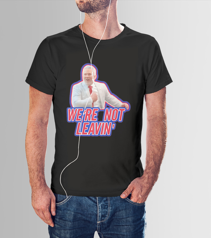 Martin St. Louis We're Not Leavin' Montreal Canadiens T-Shirt