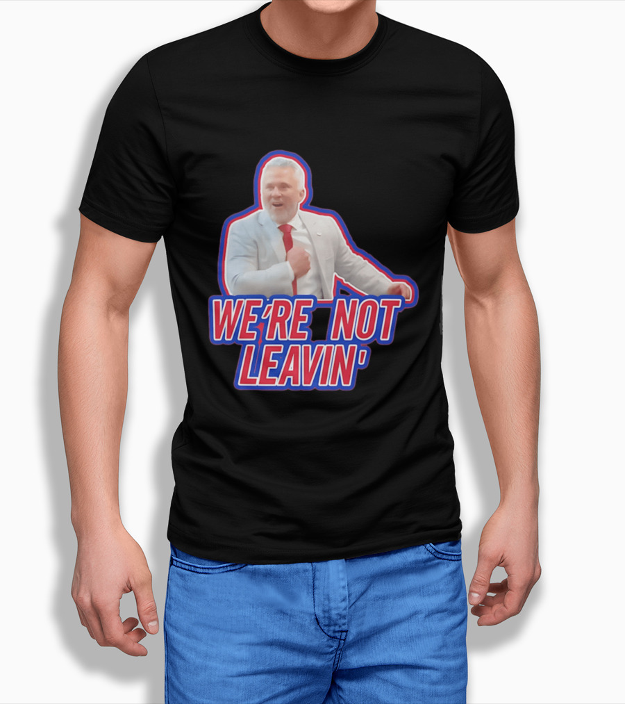 Martin St. Louis We're Not Leavin' Montreal Canadiens T-Shirt