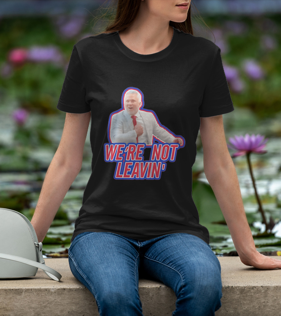 Martin St. Louis We're Not Leavin' Montreal Canadiens T-Shirt