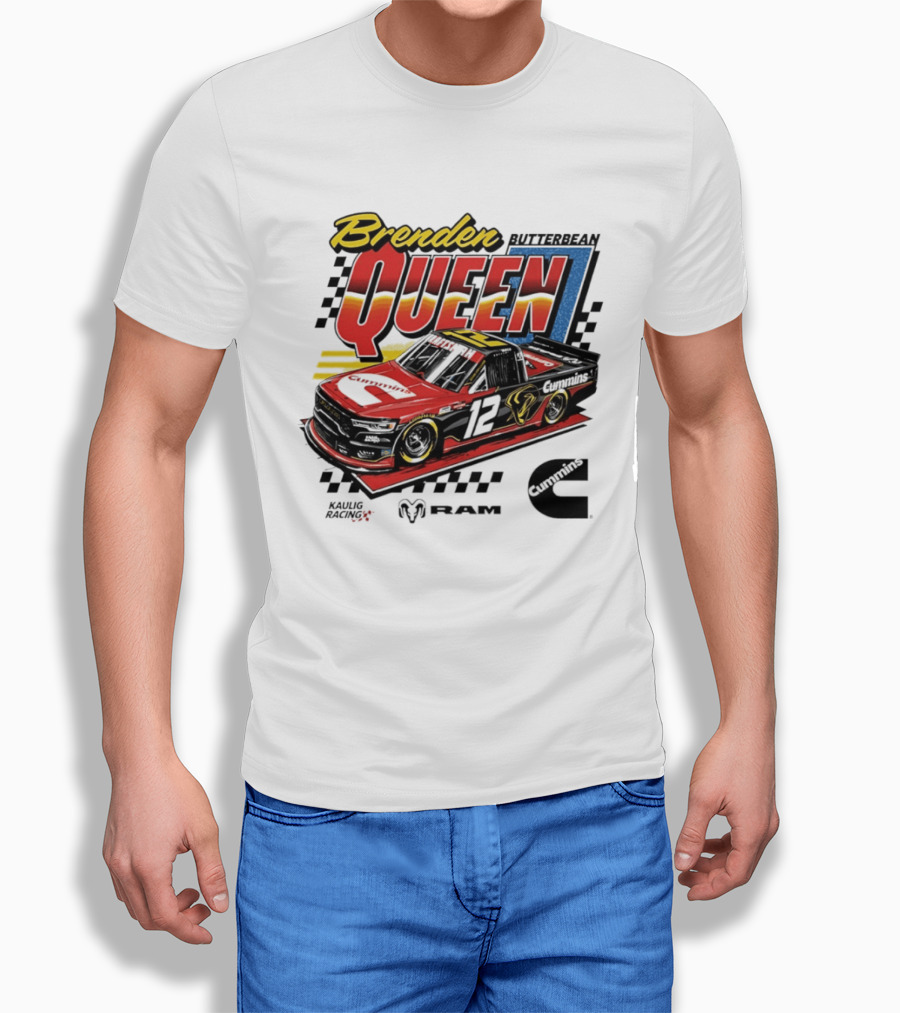 Brenden Queen Butterbean Kaulig Racing Craftsman Cummins Truck 12 RAM T-Shirt